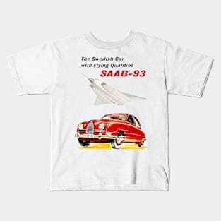 SAAB 93 - advert Kids T-Shirt